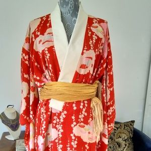 Vintage Original Traditional  Nagajuban Kimono